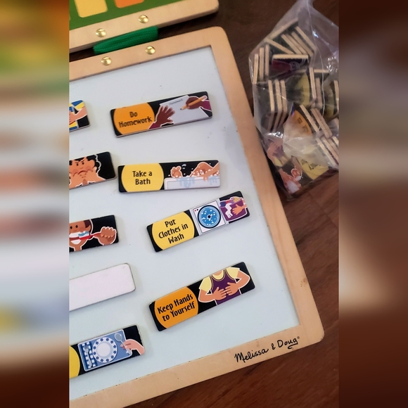 2 Melissa and Doug Wooden Magnetic Responsibility Charts - Picture 10 of 16